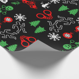 Papel De Presente Decoração de Natal da Polícia