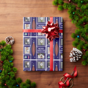 Papel De Presente decoração de Natal feliz 4 foto personalizada