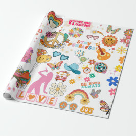 PAPEL DE PRESENTE DECORAÇÃO GROOVY NO ESTILO SWIFT