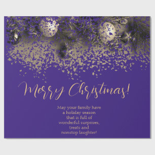 Papel De Presente Decorações de Natal em pontos