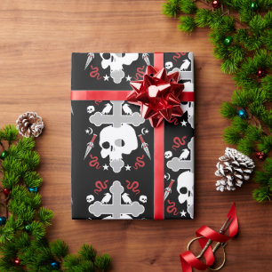 Papel De Presente Decorativo Gótico