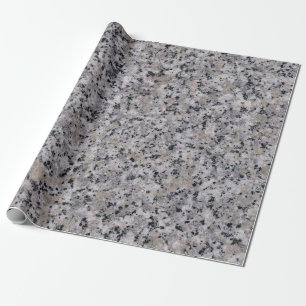 Papel De Presente Decoupage da Cinza Negra Moderna do Rock Marble