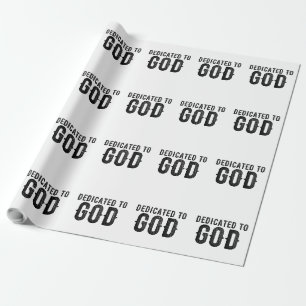 PAPEL DE PRESENTE DEDICADO A DEUS TEXTO NEGRO LEGAL PERSONALIZÁVEL