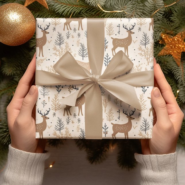 Papel De Presente Deer Christmas (Criador carregado)