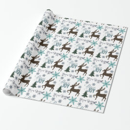 Papel De Presente Deer da Paz