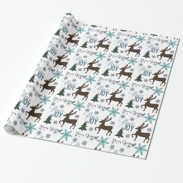 Papel De Presente Deer da Paz (Desenrolado)