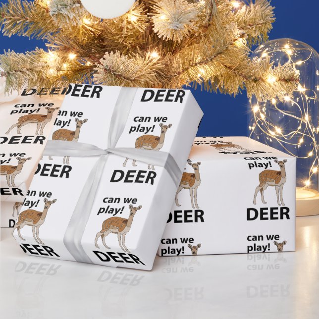 Papel De Presente Deer Podemos Jogar Cerveja (Feriados)