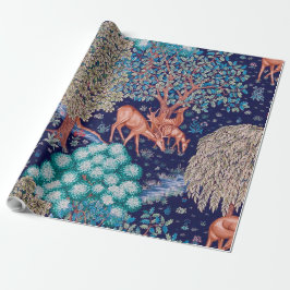 Papel De Presente Deers in the Forest, William Morris