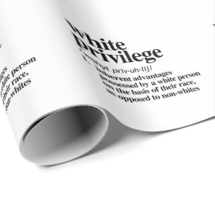 Papel De Presente Definição de Privilégio Branco