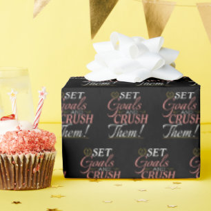 Papel De Presente Definir metas e esmagá-las