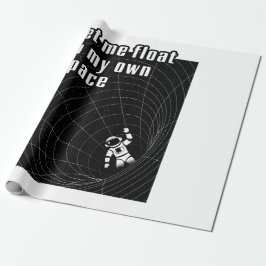 Papel De Presente Deixe-me flutuar no meu próprio espaço