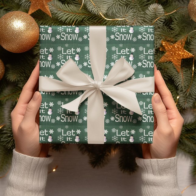 Papel De Presente Deixe nevar (Criador carregado)