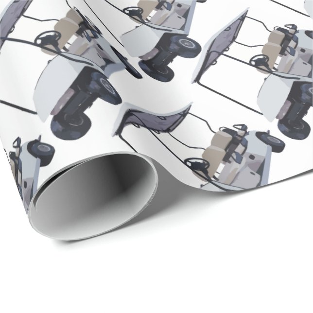 Papel De Presente Deixe-nos ir Golfing (Ponta do rolo)