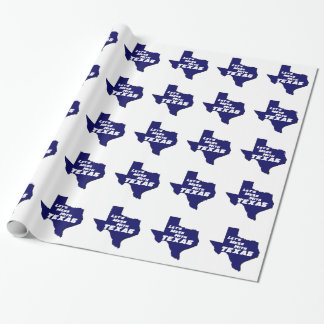 Papel De Presente Deixe-nos sujar com azul de Texas