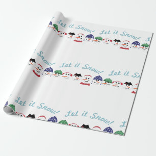Papel De Presente Deixe-o nevar