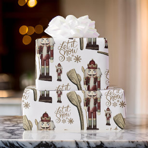 Papel De Presente Deixe-o nevar o soldado do pregador