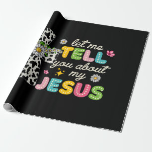 Papel De Presente Deixem-Me Falar-Vos Sobre O Meu Jesus Groovy Chris