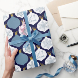Papel De Presente Deixem-Na Nadar Óculos De Cristal Azul