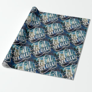 Papel De Presente Deixem-no nevar a arte do céu