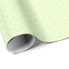 Papel De Presente Delicado Sage Luxury Wrap - Soft Floral Grace