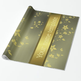 Papel De Presente Delicar flores asiáticas nome modelo papel