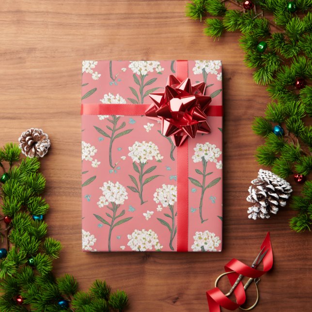 Papel De Presente Delicar Flores Selvagens (Presente de Natal)