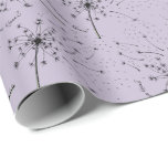 Papel De Presente Delicate Green Wildflower Dandelion Kisses Floral<br><div class="desc">Transforme seu dom com o nosso encantador Dandelion Kisses Voando Desejos embrulhando papel, projetado com Dia de as mães em mente. Esse padrão delicado e versátil apresenta um dandélio puxado à mão soprando no vento, espalhando uma multidão de minicações junto com suas sementes, tudo sobre um fundo de lavanda macia....</div>