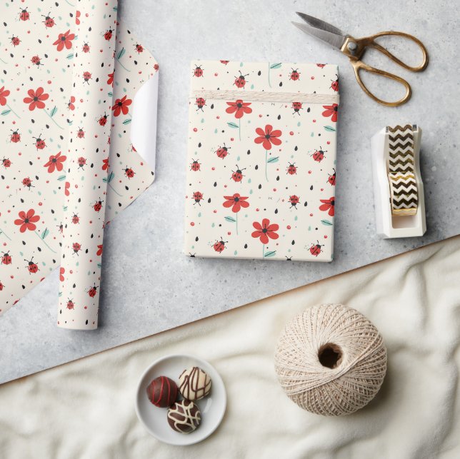 Papel De Presente Delight de Ladybug (Artesanato)
