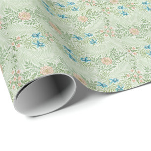 Papel De Presente Delphínio William Morris Larkspur
