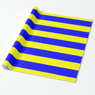 Papel De Presente Delta Amarelo Azul
