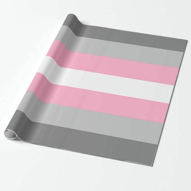Papel De Presente DemiGirl Flag (Desenrolado)