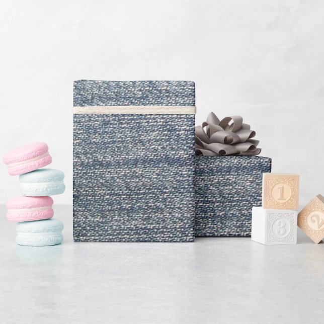 Papel De Presente Denim claro (Chá de bebê)