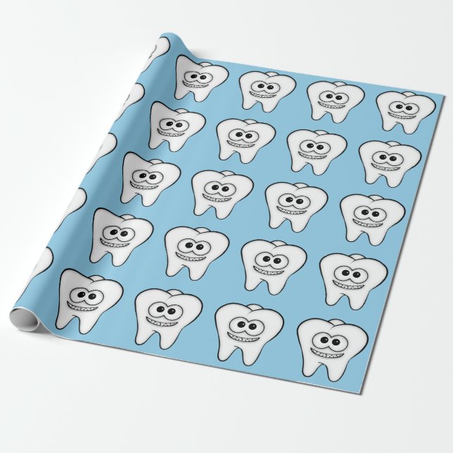 Papel De Presente Dentes (Desenrolado)