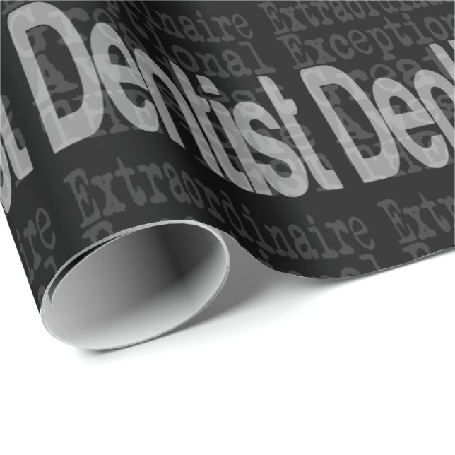 Papel De Presente Dentist Extraordinaire (Ponta do rolo)