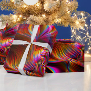 Papel De Presente Depois que a chuva roda abstrato bonito