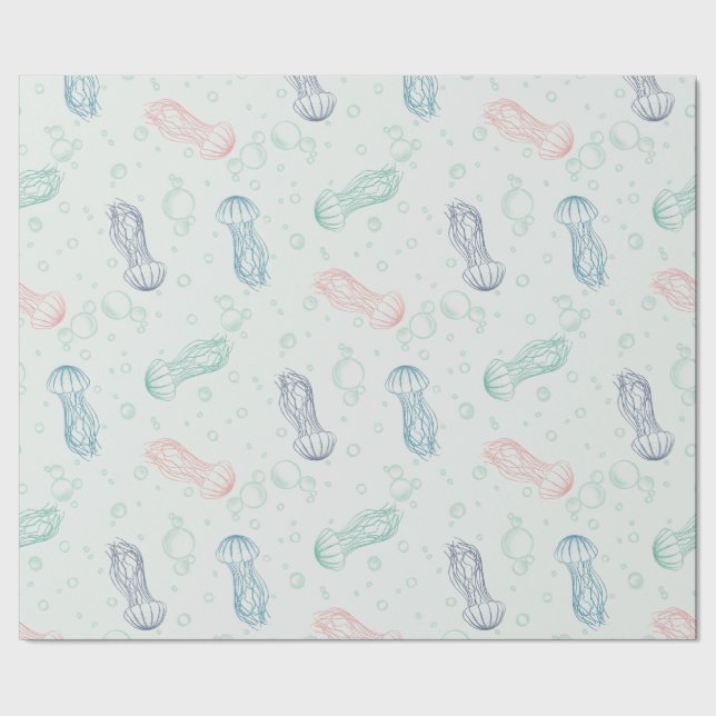 Papel De Presente Deriva das Águas-Vivas (Barra)