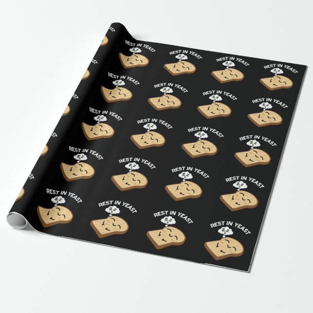 Papel De Presente Descansa Em Levedura Piadas Engraçadas De Pão Fund (Desenrolado)