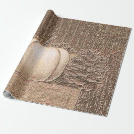 Papel De Presente Descolagem Dourada Metálica Elegante Elegante Bran