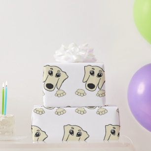 Papel De Presente desenho animado com creme dachshund