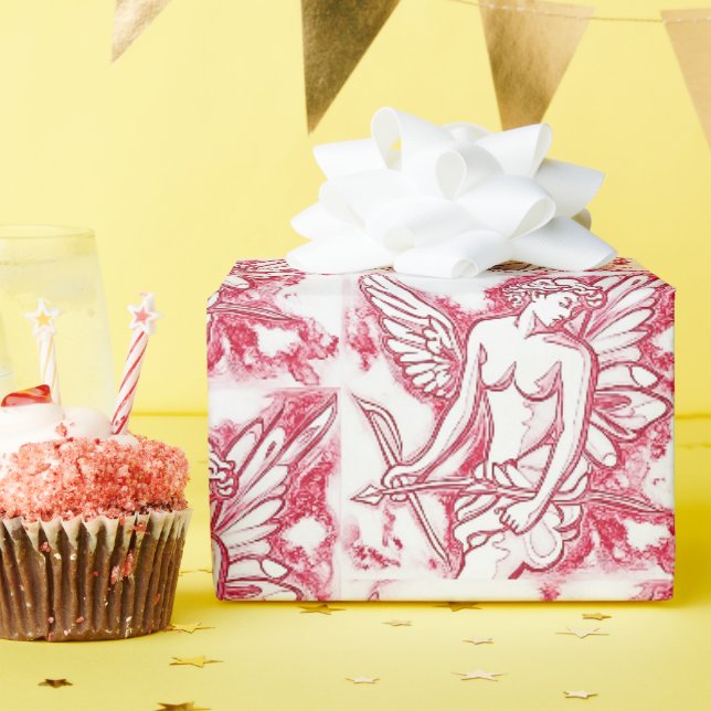 Papel De Presente Desenho Cupido (Festa de aniversário)