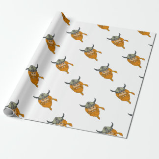 Papel De Presente Desenho da cabeça do guerreiro de Viking do