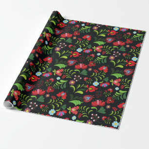 Papel De Presente Desenho de Bordado Húngaro Matyo