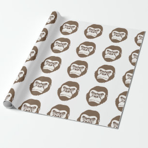 Papel De Presente Desenho de desenho animado de gorila