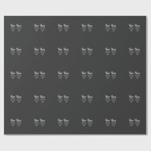 Papel De Presente Desenho de Fantasma de Halloween das Abelhas Boo