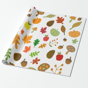 Papel De Presente Desenho de Outono