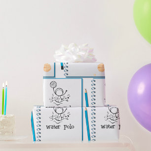 Papel De Presente Desenho De Poodle Aquático Desenho De Água Desendu