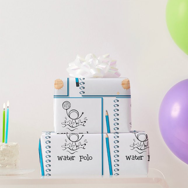 Papel De Presente Desenho De Poodle Aquático Desenho De Água Desendu (Criador carregado)