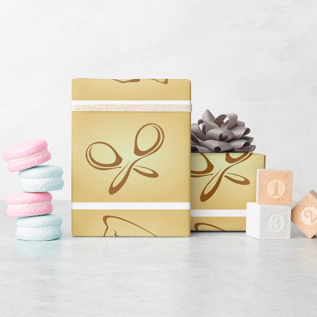 Papel De Presente Desenho dos Instrumentos Musicais (Criador carregado)