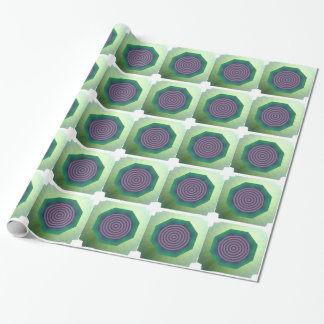 Papel De Presente Desenho em Espiral com Borda Flutuada