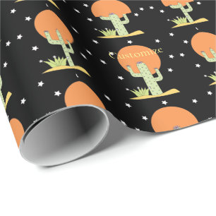 Papel De Presente Desert Cactus Sun Thunder_Cove